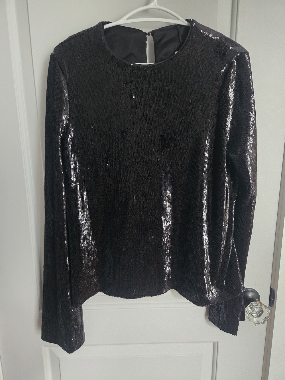 Galvan London NWT Gilded Ciara Allover Sequin Top Sz US 10
